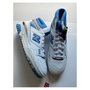 New Balance 650 High white & Baby Blue Men’s sz 10 New No Box!